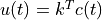 u(t) = k^Tc(t)